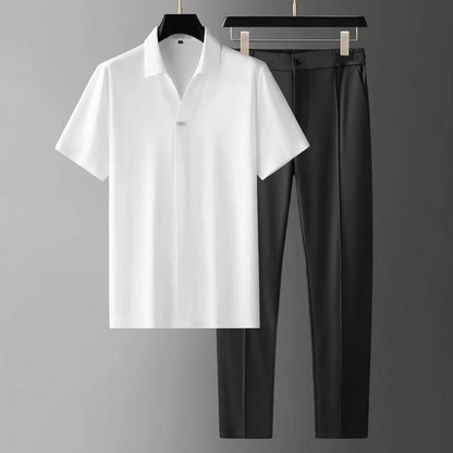 Marko | Men's Two-Piece Set Short Sleeve Casual Outfit - Zenovich