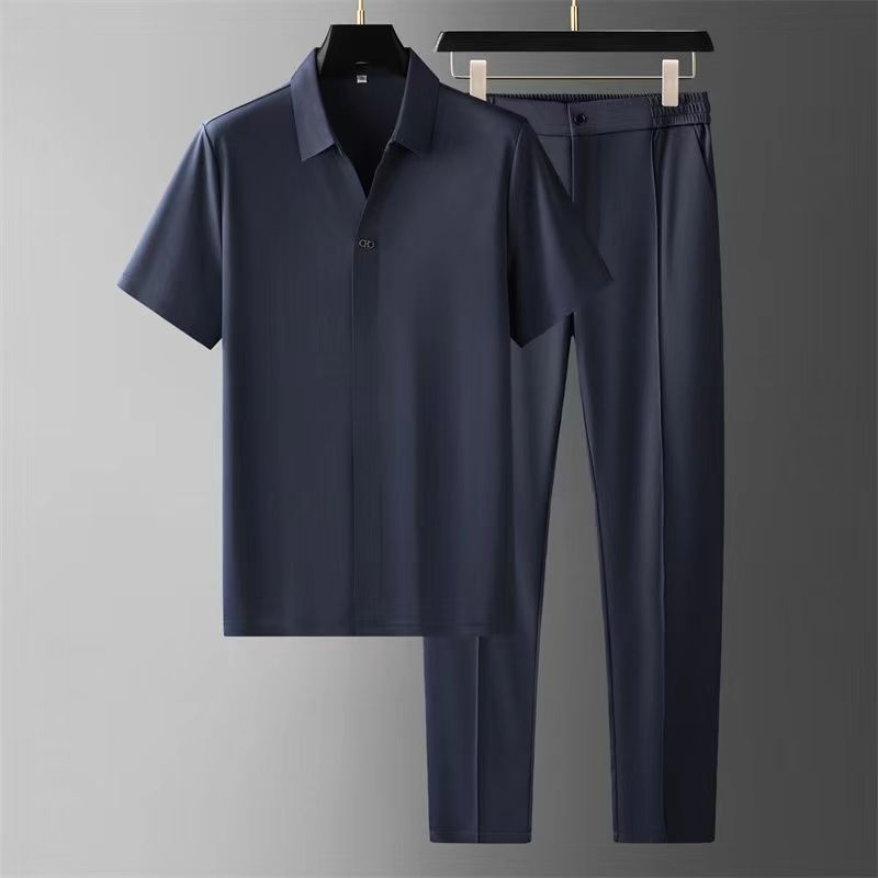 Marko | Men's Two-Piece Set Short Sleeve Casual Outfit - Zenovich