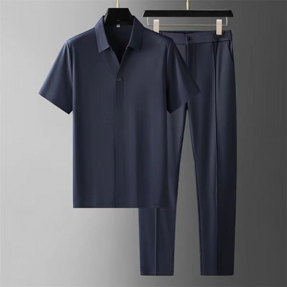 Marko | Men's Two-Piece Set Short Sleeve Casual Outfit - Zenovich